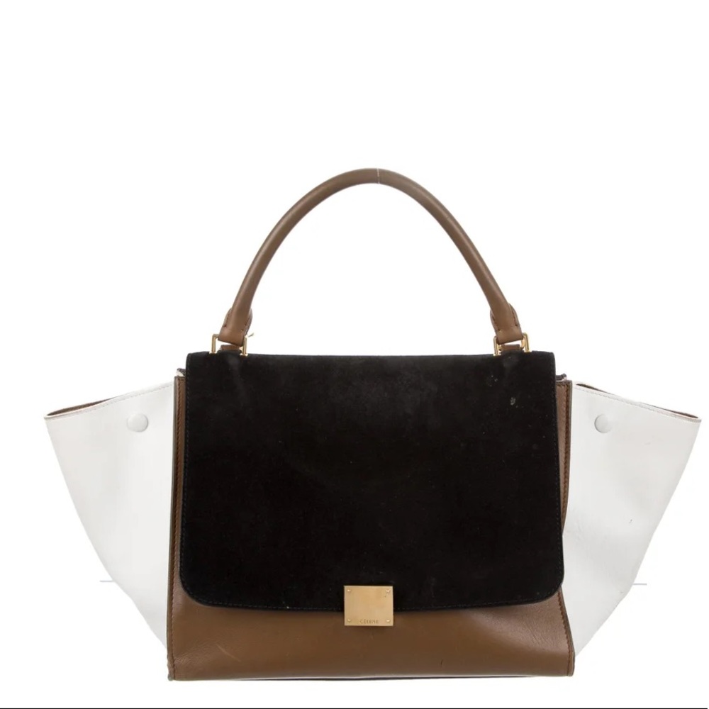 Celine Brown and Black Shoulder Bag